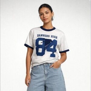 Hanes White and Blue T-Shirt